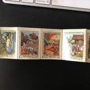 1969 storybook Russian stamps